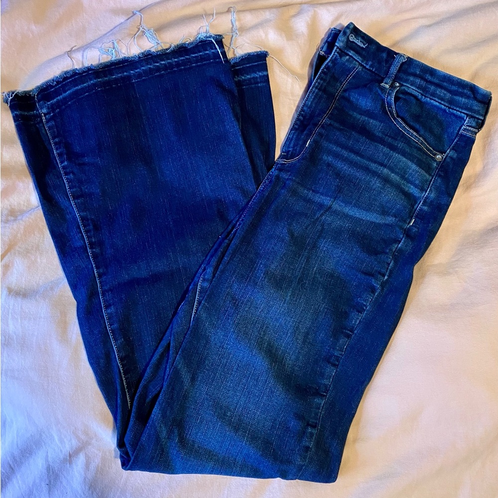 AE Ne(x)t Level Curvy Super Highest Rise Flare Jean sz 14 American Eagle